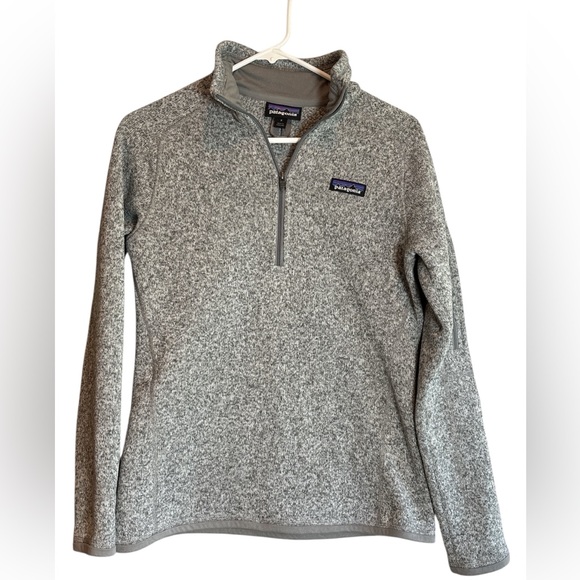 Patagonia Sweaters - Patagonia Gray Better Sweater Quarter Zip Pullover Size Small